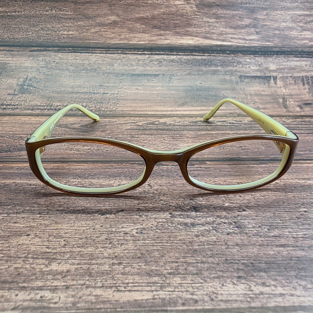 Coach Adelle 534 Eyeglass Frames Brown Camel Monogram Rectangular 3811